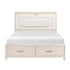 2451-1* (4) Queen Platform Bed with Footboard Storage - 2451-1*