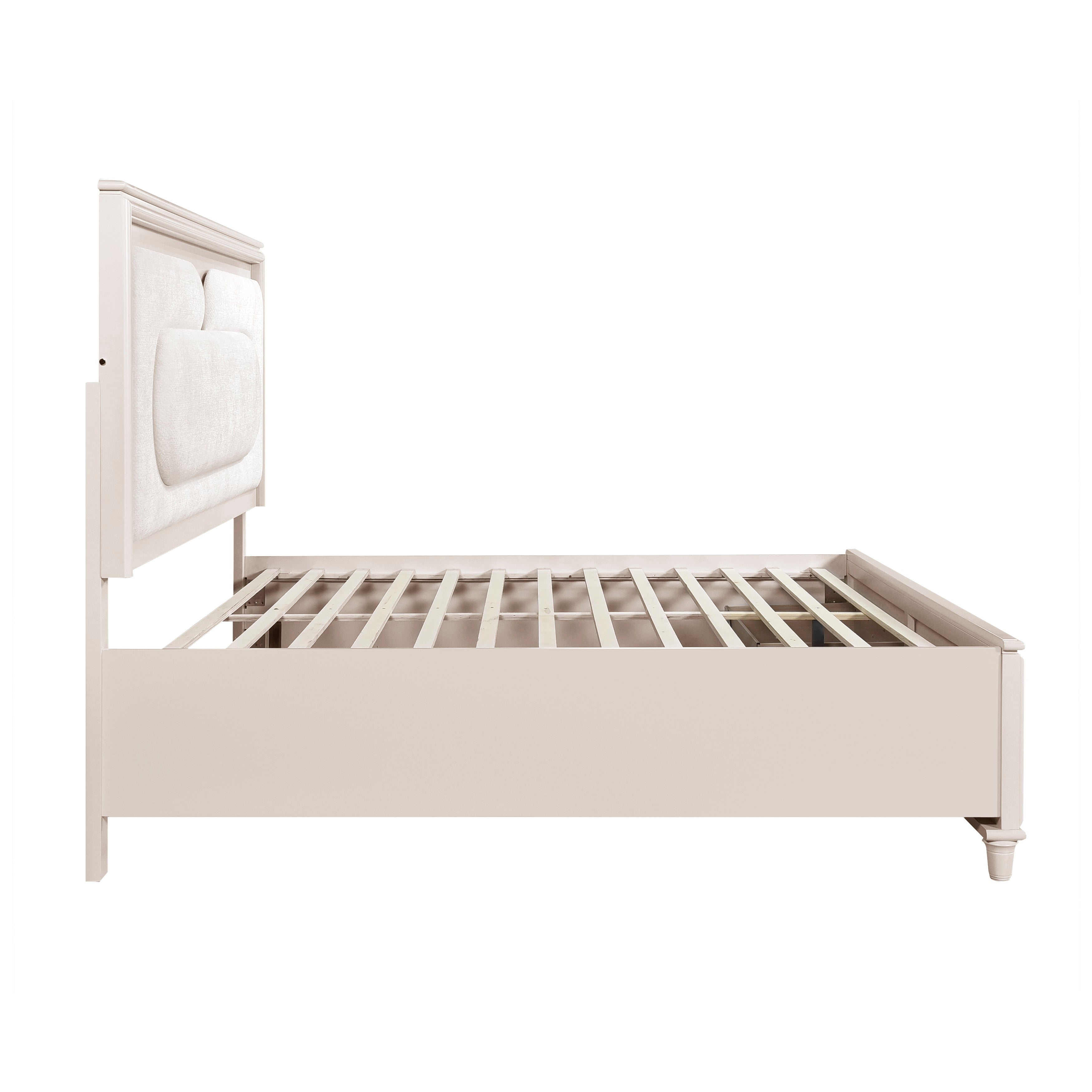 2451-1* (4) Queen Platform Bed with Footboard Storage - 2451-1*