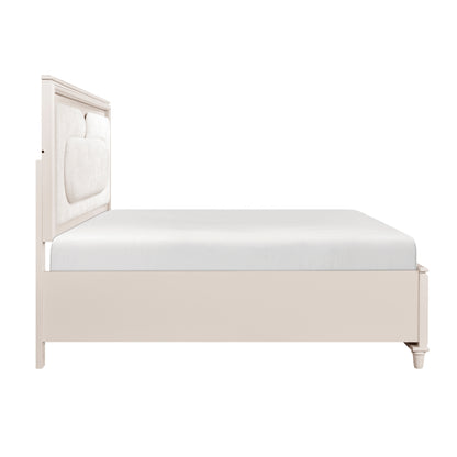 2451-1* (4) Queen Platform Bed with Footboard Storage - 2451-1*