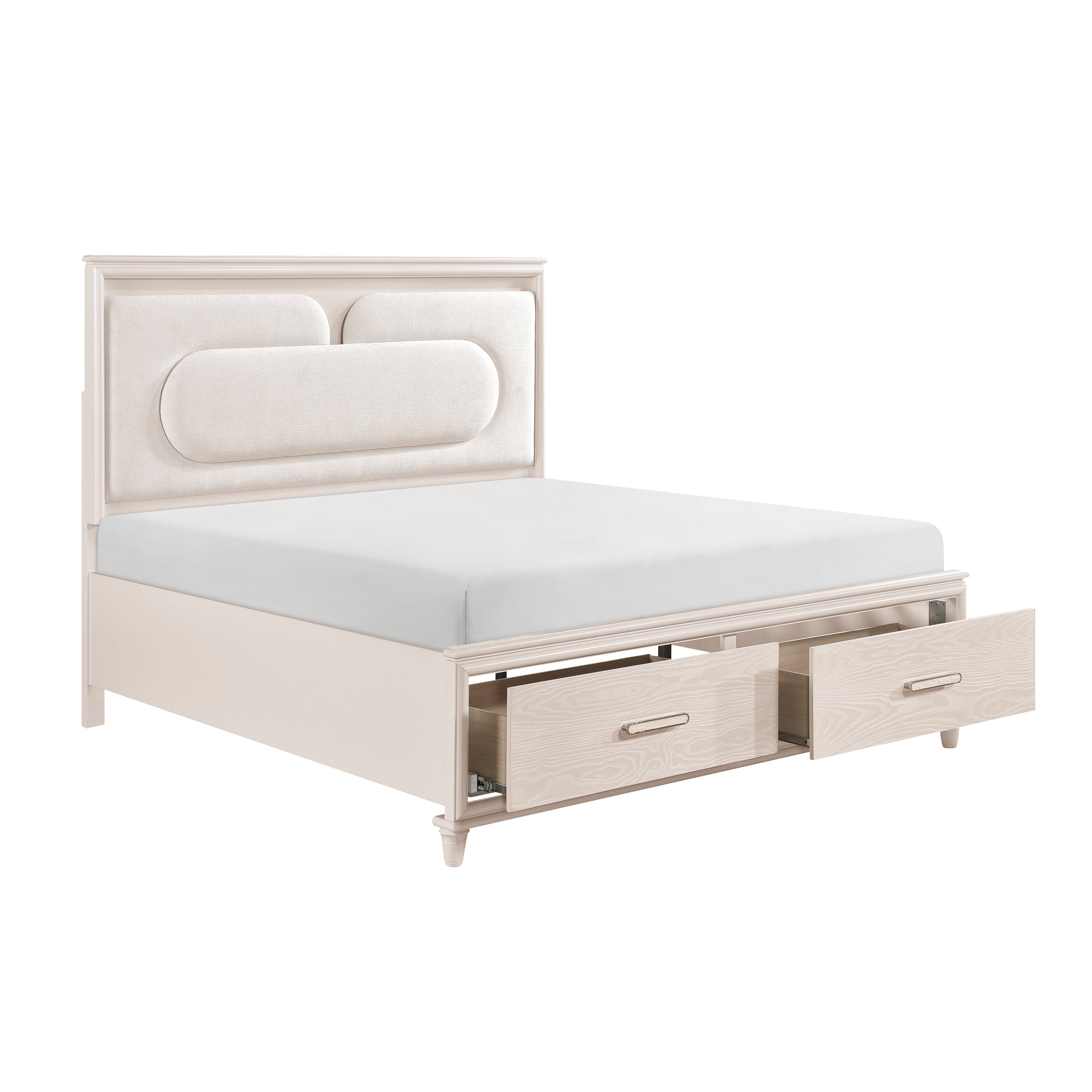 2451K-1EK* (4) Eastern King Platform Bed with Footboard Storage - 2451K-1EK*