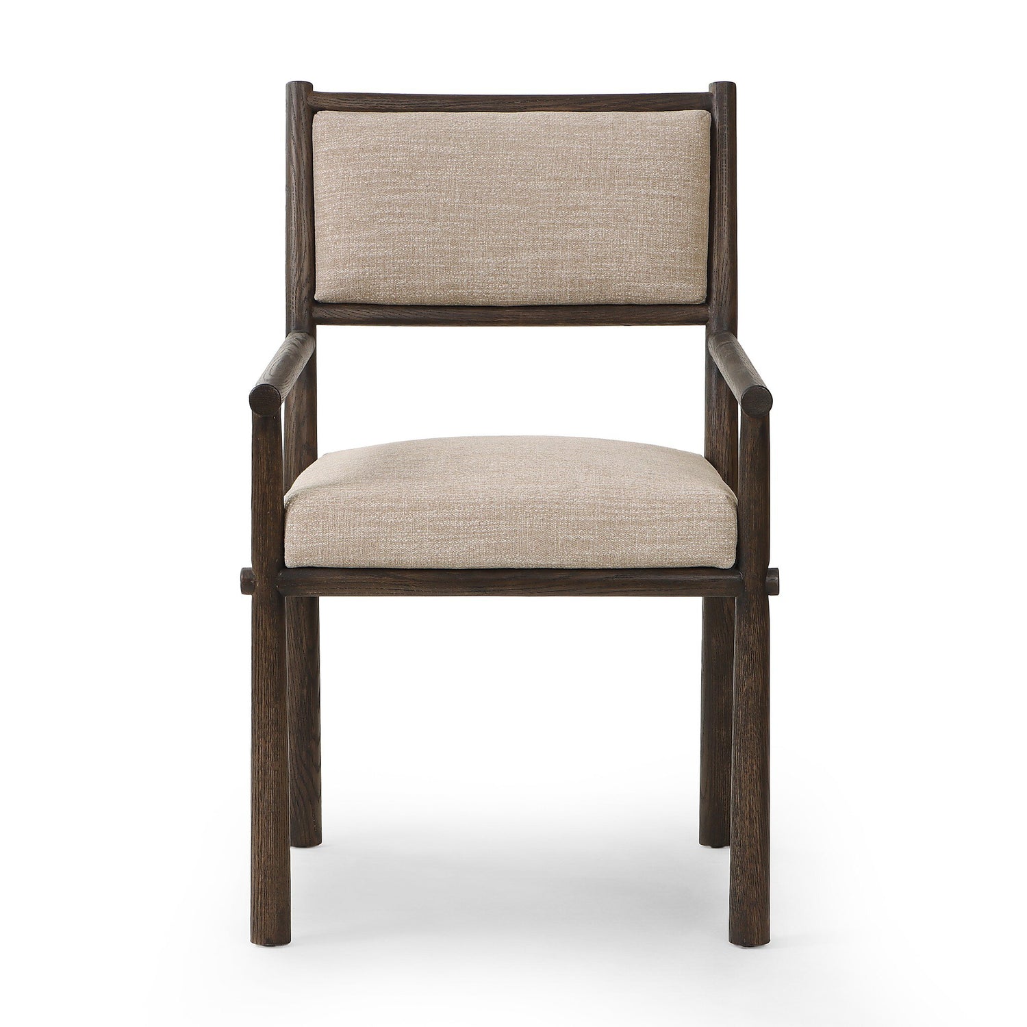 Akiro Dining Armchair in Laken Stone
