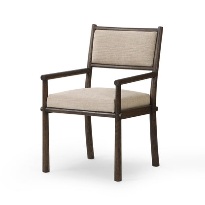 Akiro Dining Armchair in Laken Stone