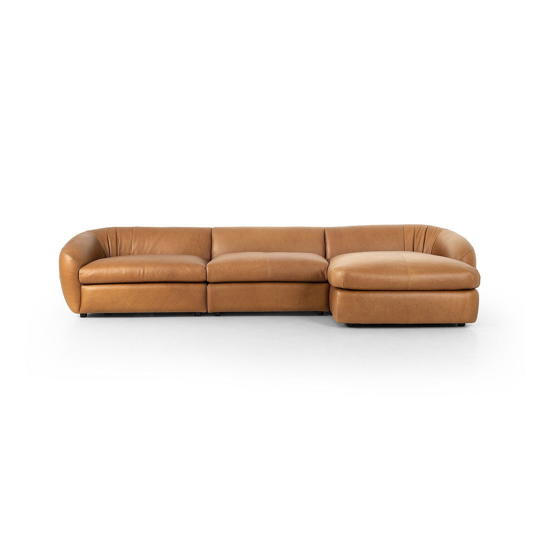 Saldana 3 Piece Sectional W/Chaise in Lorento Cognac