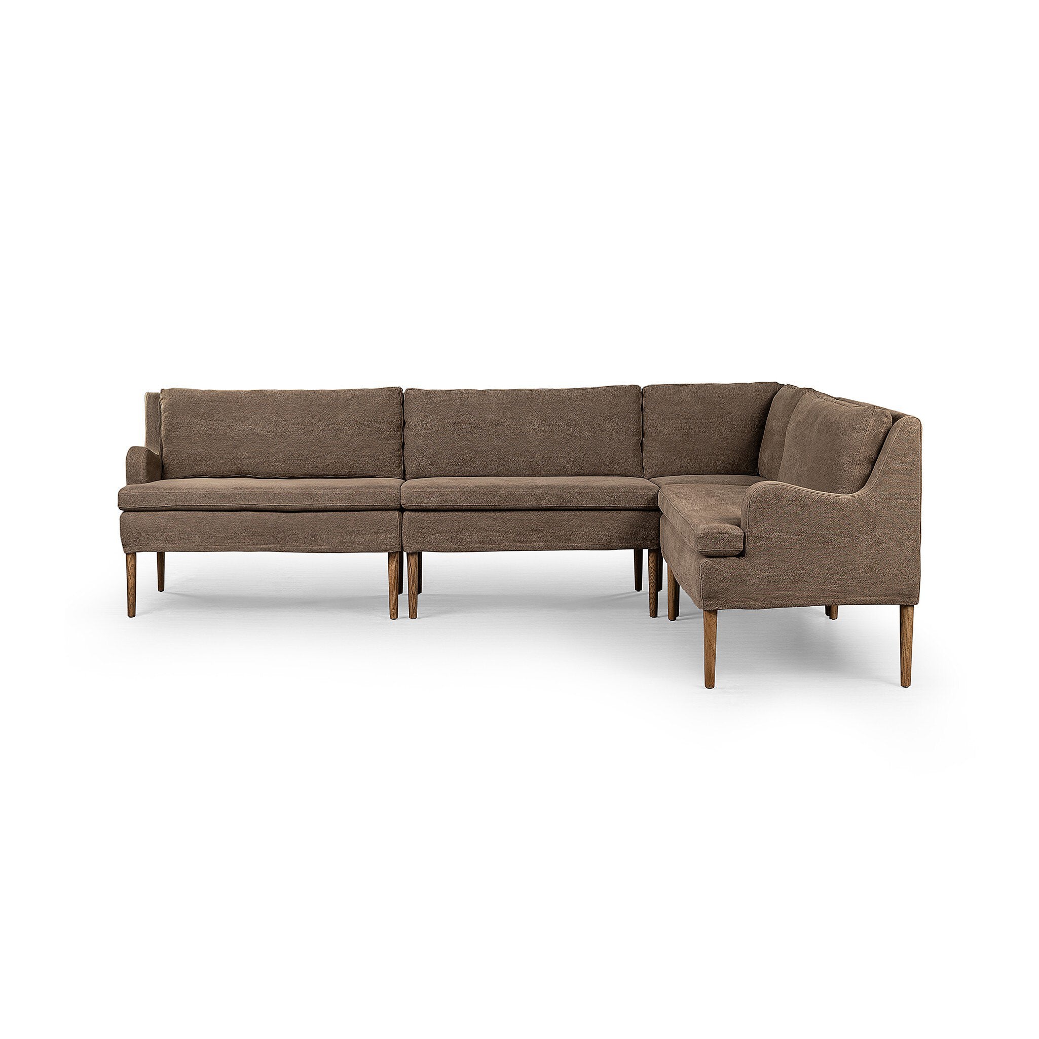 Aurelia Dining Banquette L-Shape in Broadway Coffee