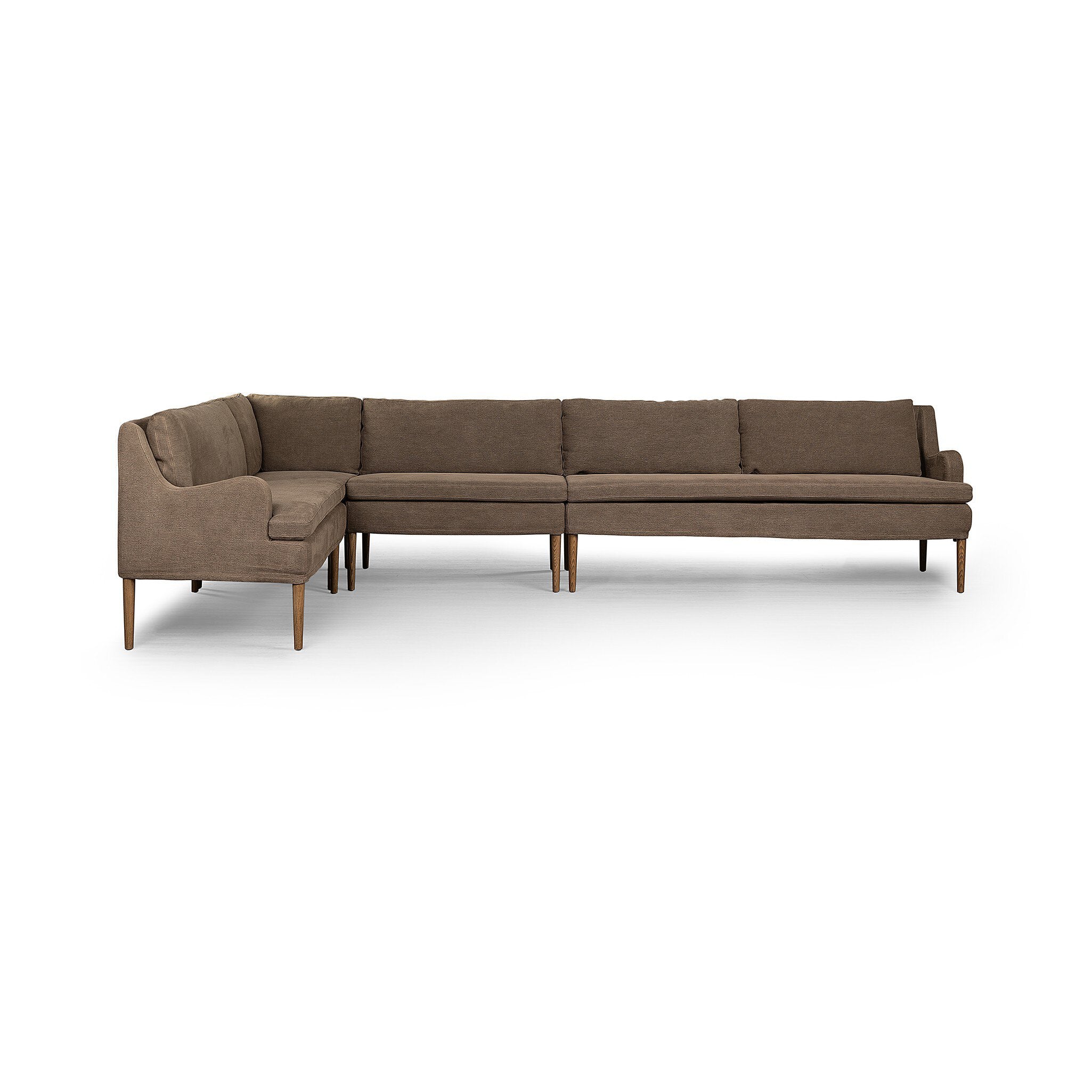 Aurelia Dining Banquette L-Shape in Broadway Coffee