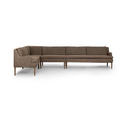 Aurelia Dining Banquette L-Shape in Broadway Coffee