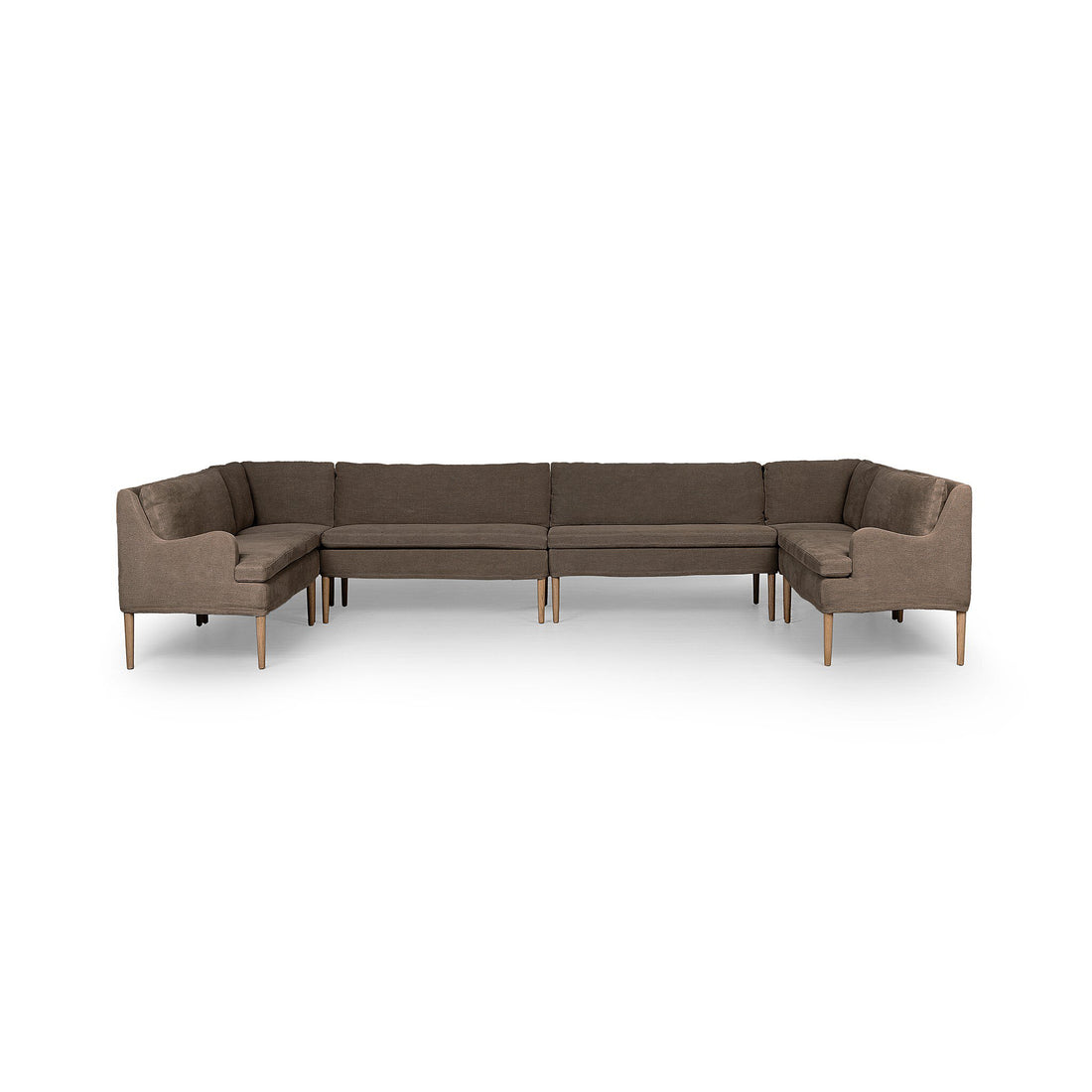 Aurelia Dining Banquette U Shape in Broadway Coffee