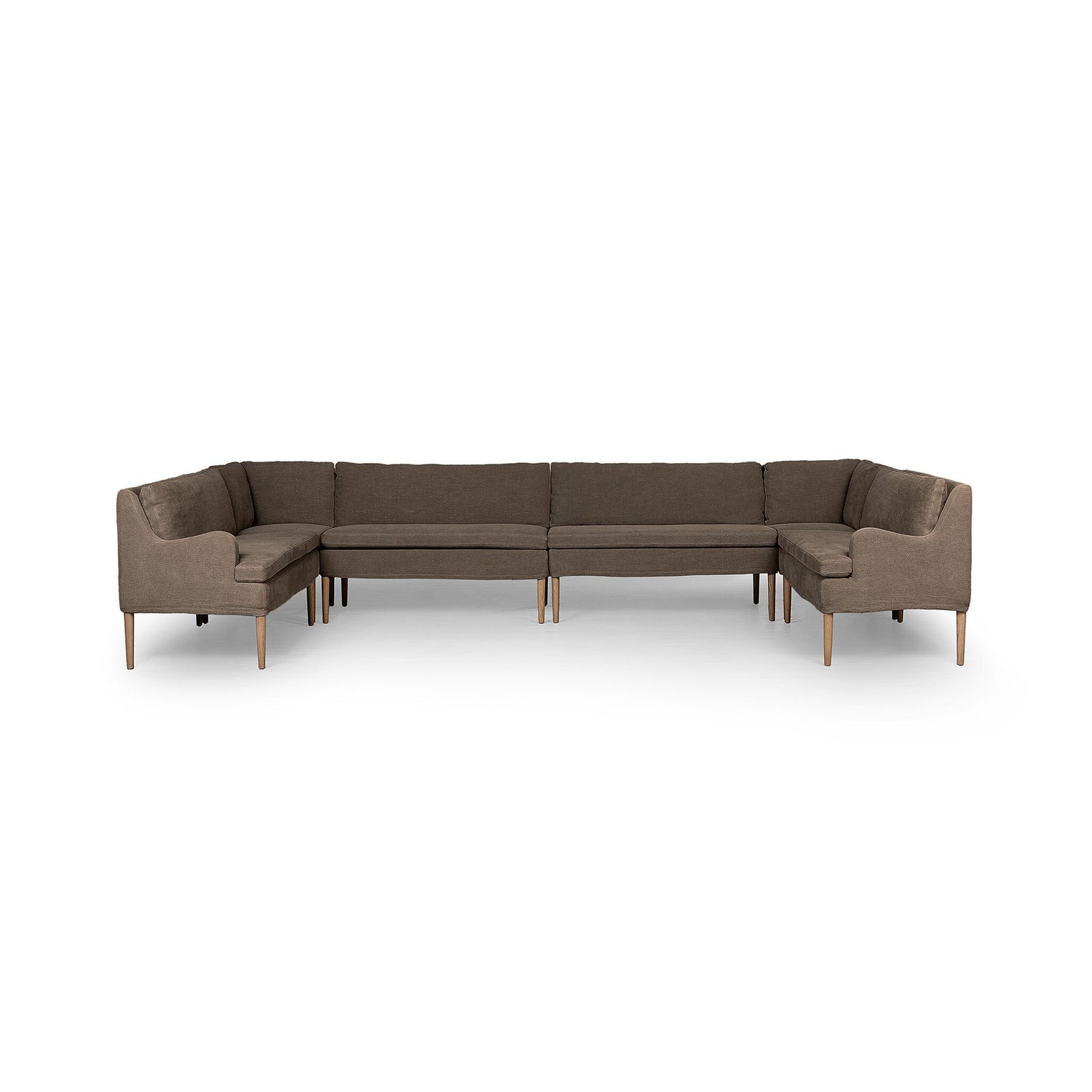 Aurelia Dining Banquette U Shape in Broadway Coffee