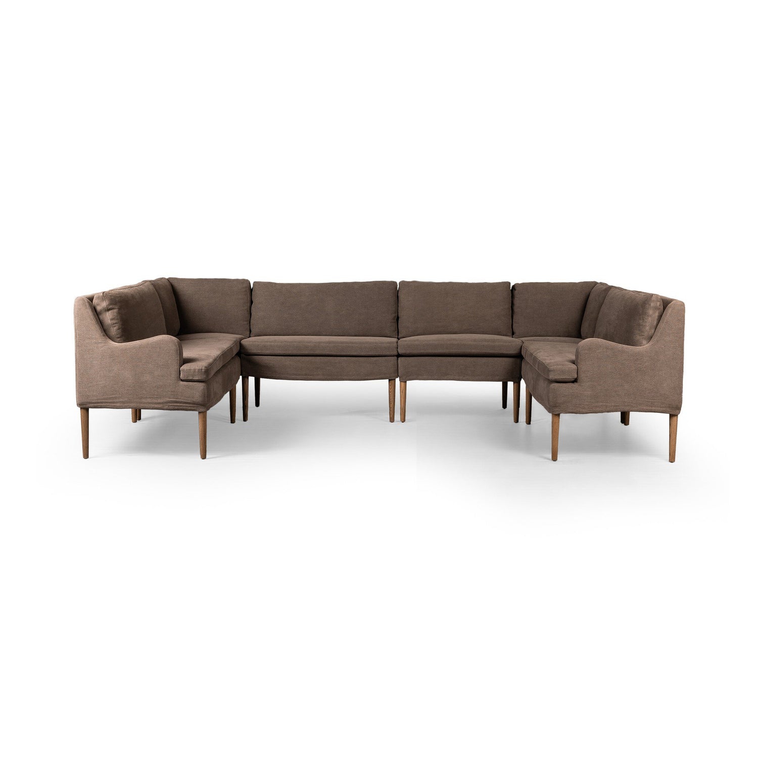 Aurelia Dining Banquette U Shape in Broadway Coffee