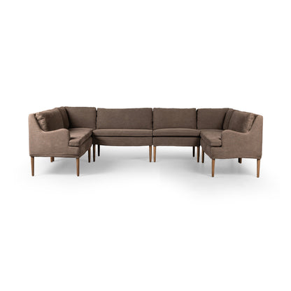 Aurelia Dining Banquette U Shape in Broadway Coffee
