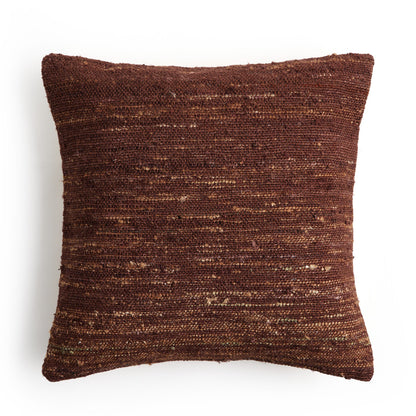 Pemberley Pillow in Rustic Brown Woven