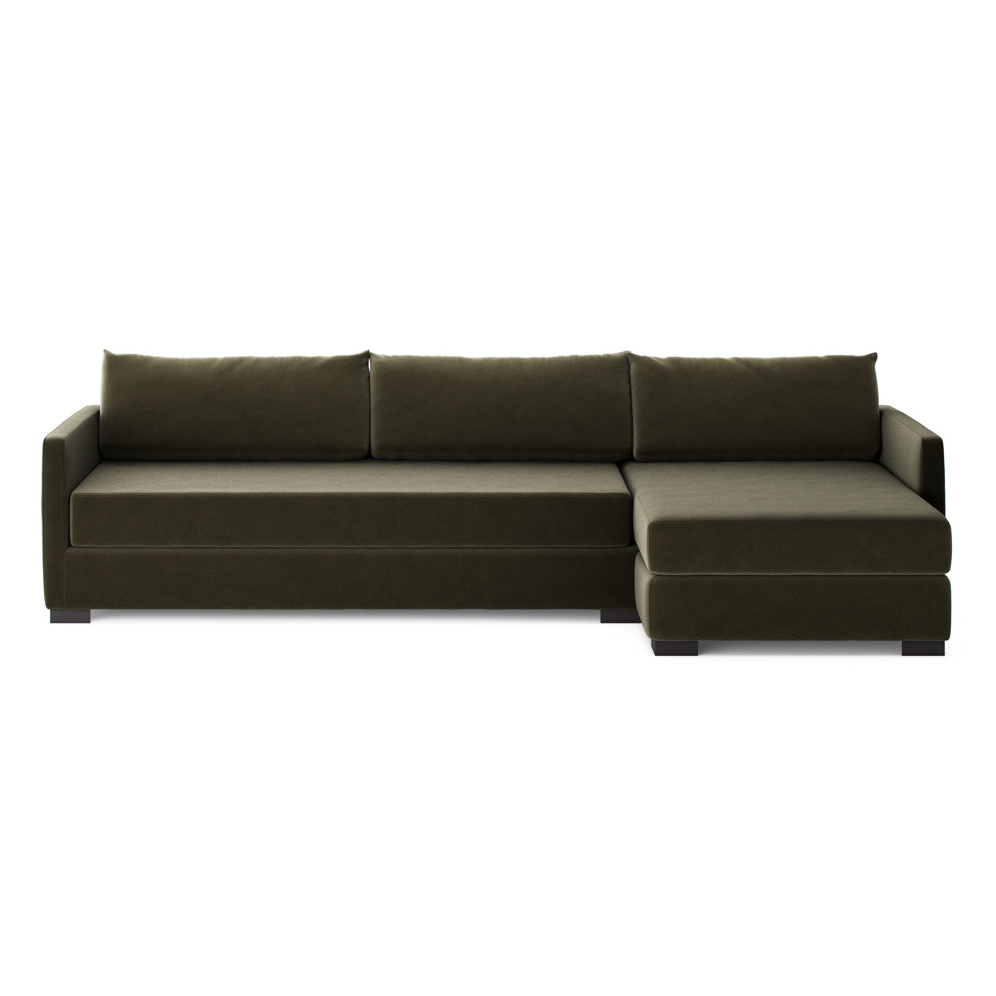 Wickham 2-Piece Sleeper Sectional in Surrey Olive