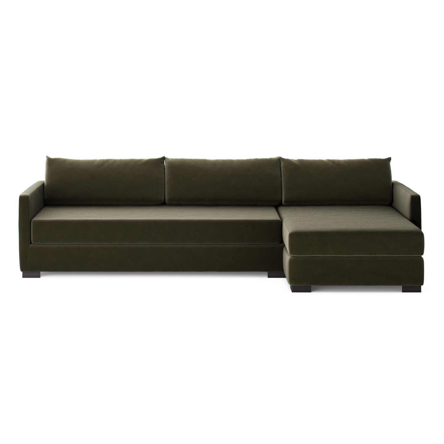Wickham 2-Piece Sleeper Sectional in Surrey Olive