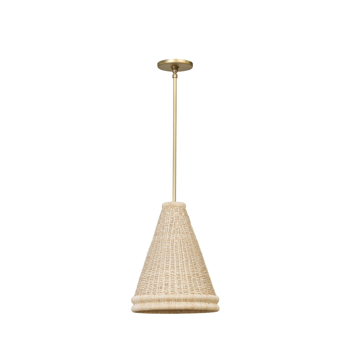 Riata Pendant in Light Raffia