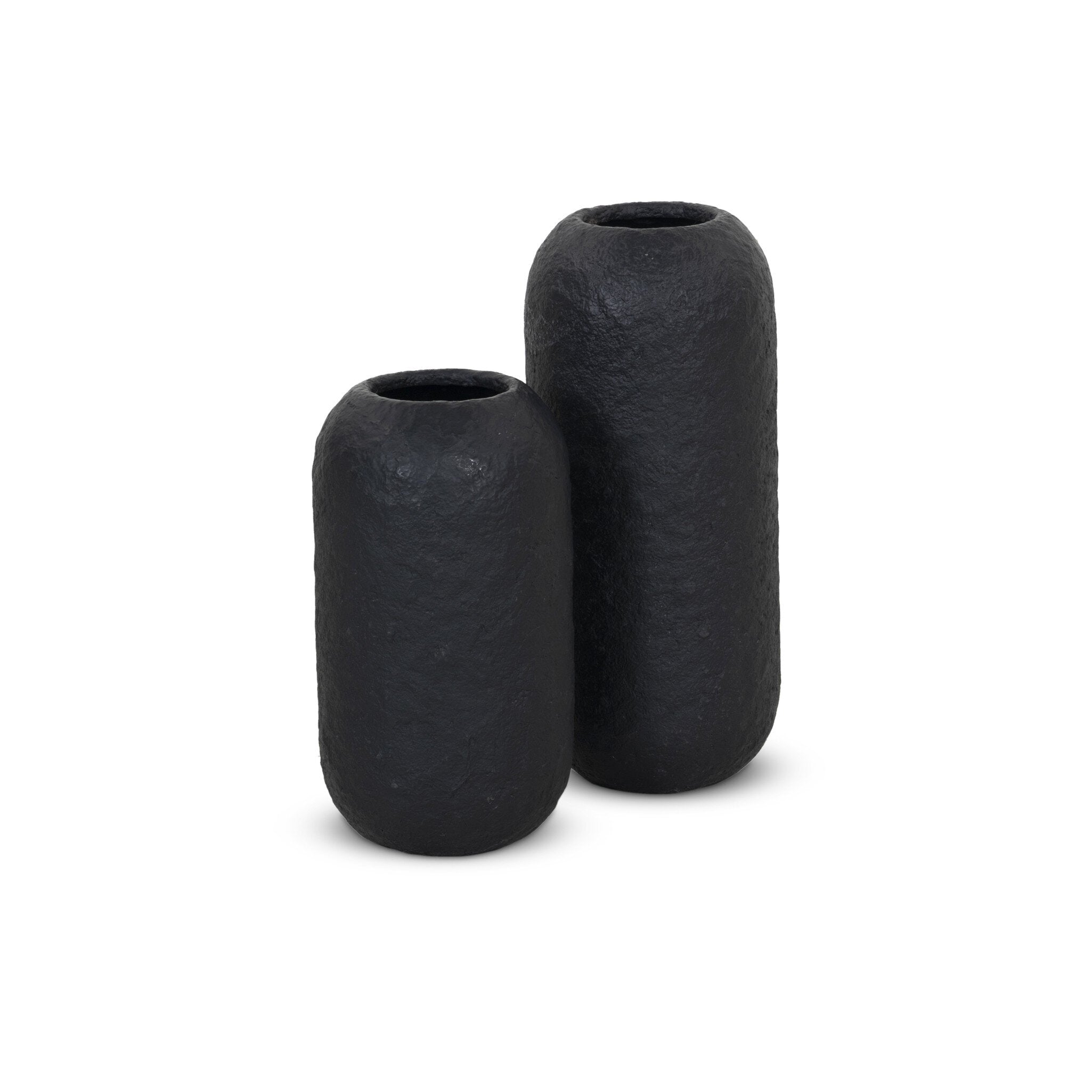 Burns Vessel in Raw Black Texture