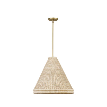 Riata Pendant in Aged Brass