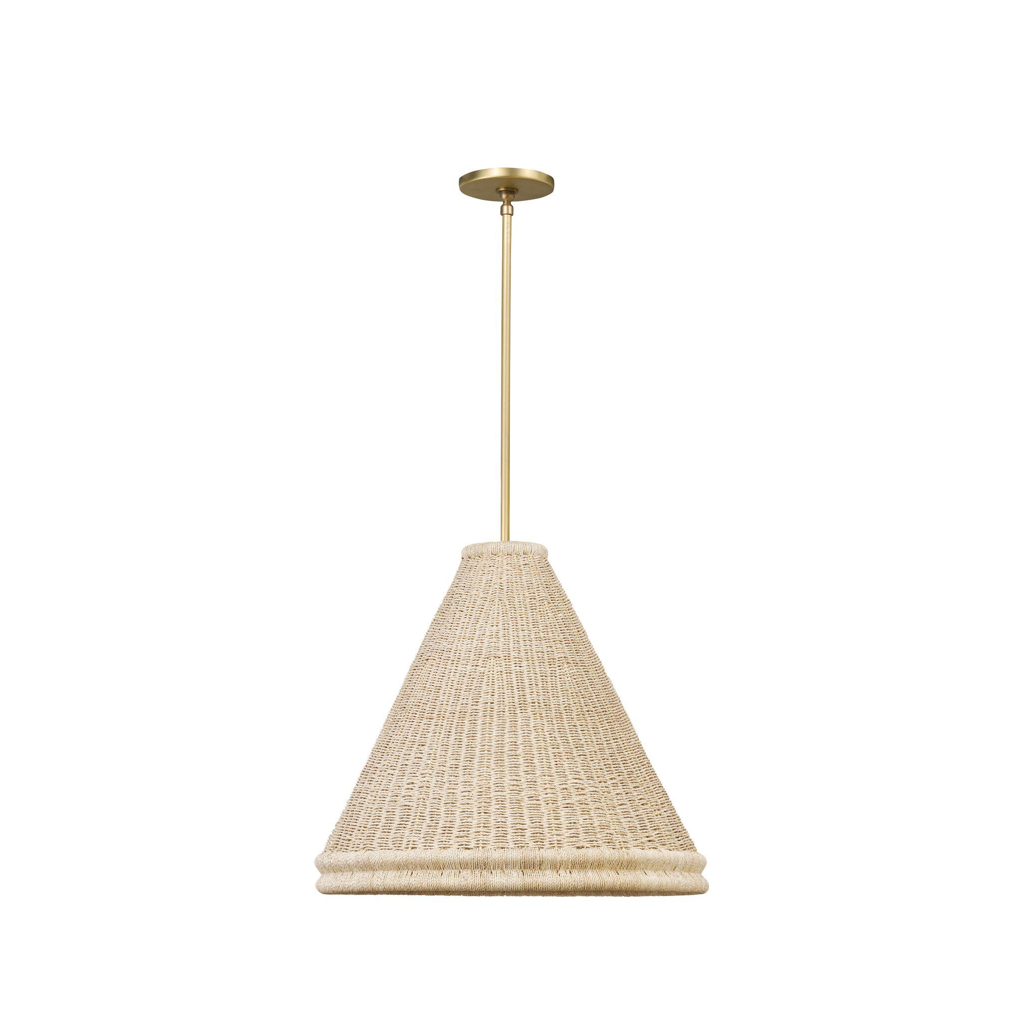 Riata Pendant in Aged Brass