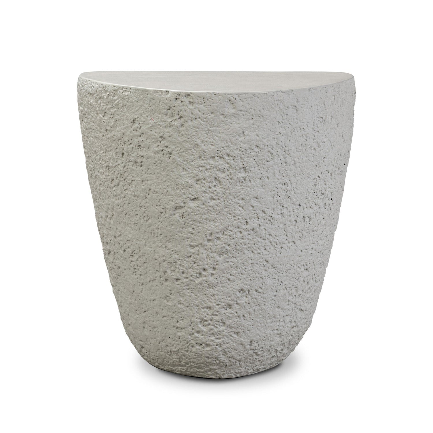 Medina Outdoor End Table in Matte Stone