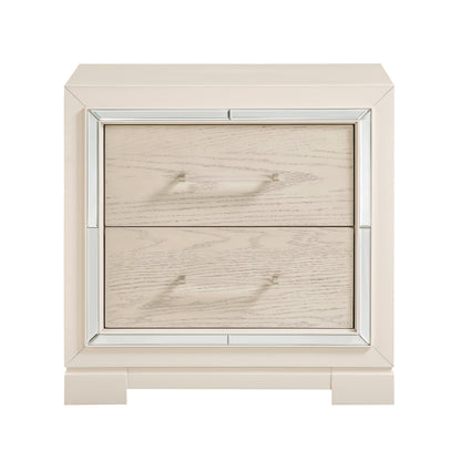 Alabaster Light Gray Nightstand