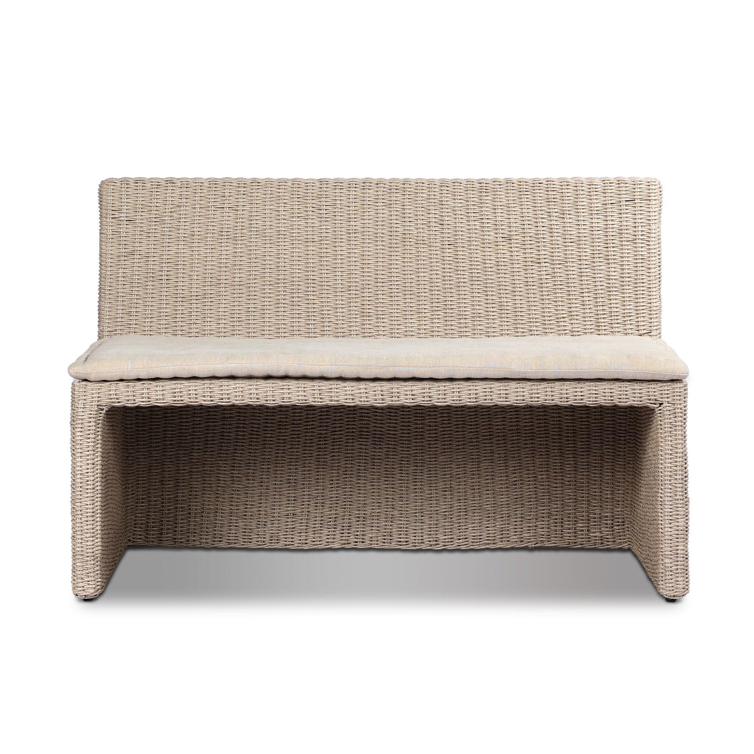 Build Your Own: Senna Outdoor Dining Banquette in Vintage White