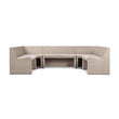 Senna Outdoor Dining Banquette U-Shape in Vintage White