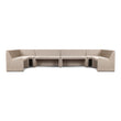 Senna Outdoor Dining Banquette U-Shape in Vintage White