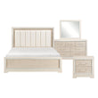 Alabaster Light Gray/Cream 4-Piece Queen Bedroom Set