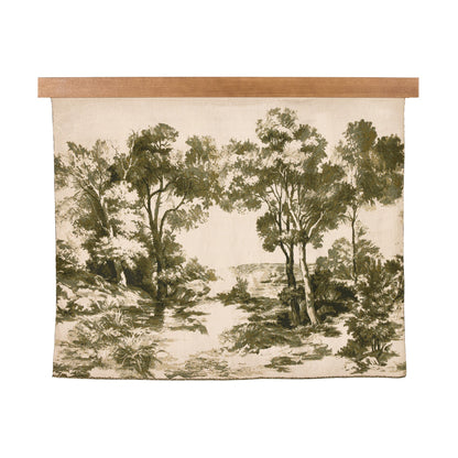 Toile Tapestry in Toile Moss