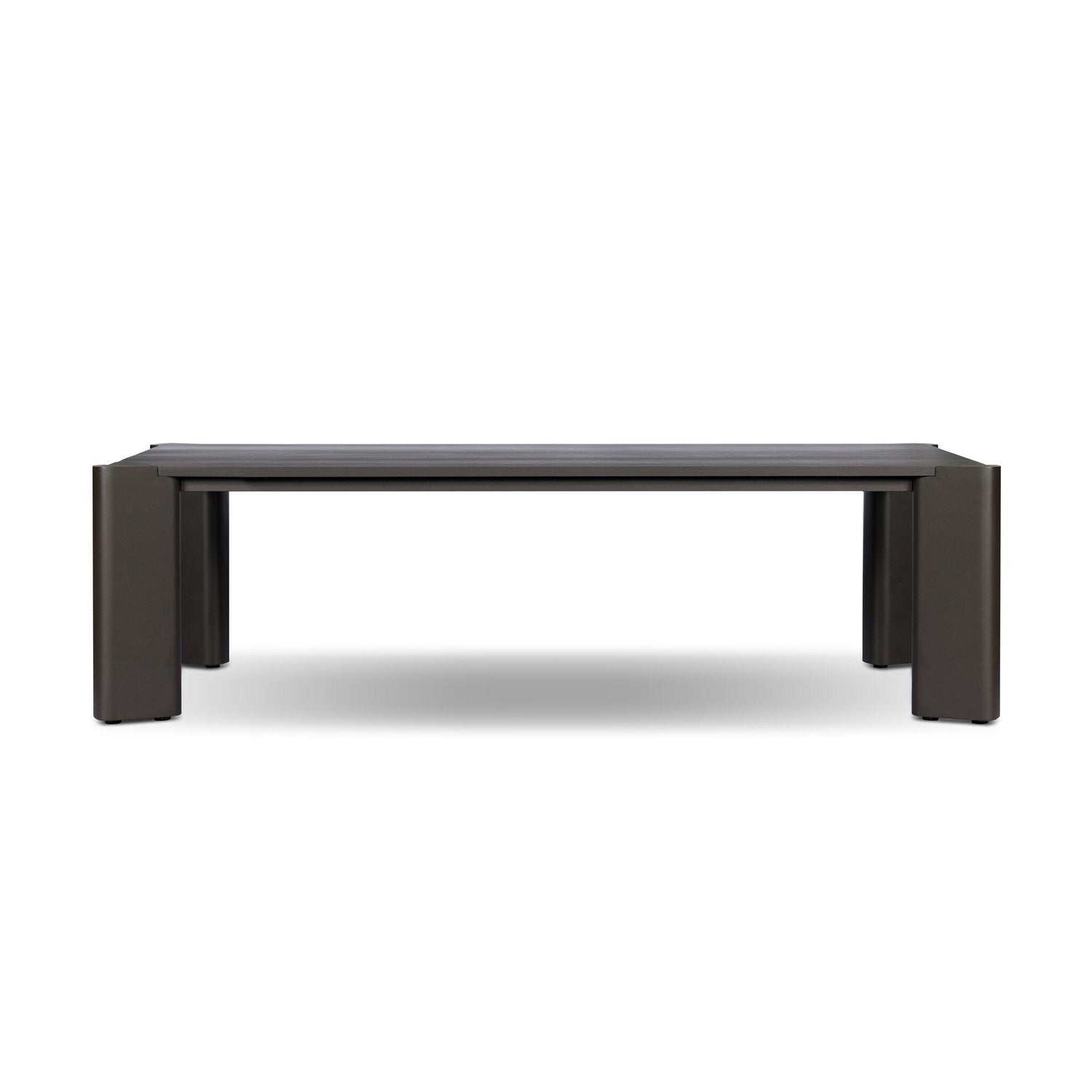 Soho Outdoor Metal Dining Table-106" in Bronze