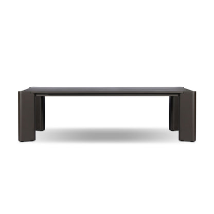 Soho Outdoor Metal Dining Table-106" in Bronze