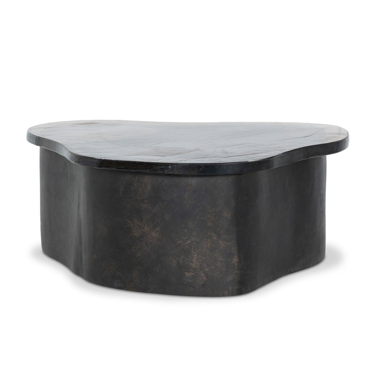 Efran Nesting Coffee Table in Smoked Brown Cast Glass