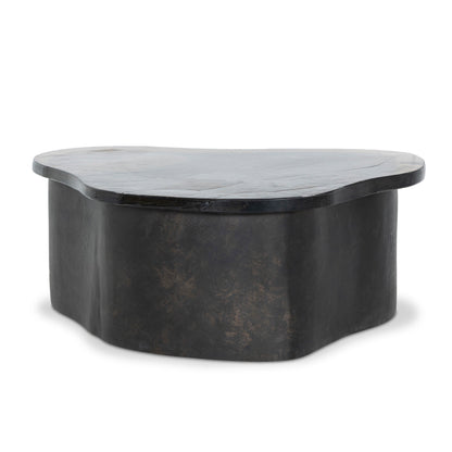 Efran Nesting Coffee Table in Smoked Brown Cast Glass