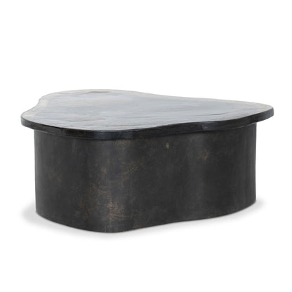 Efran Nesting Coffee Table in Smoked Brown Cast Glass