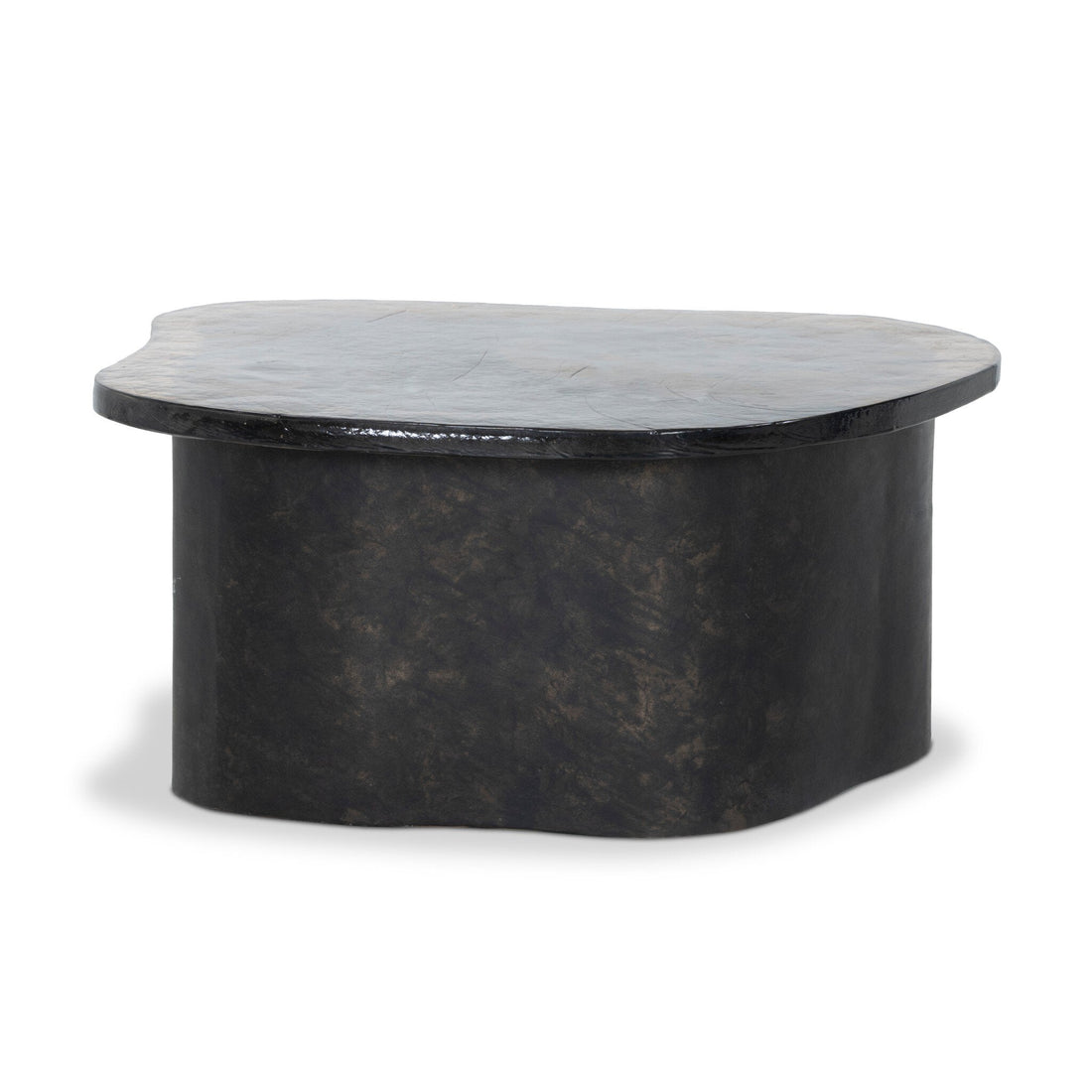 Efran Nesting Coffee Table in Smoked Brown Cast Glass
