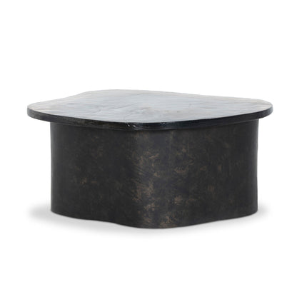 Efran Nesting Coffee Table in Smoked Brown Cast Glass