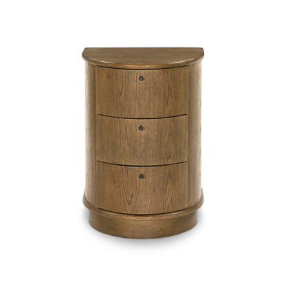 Zoe Nightstand in Warm Natural Oak