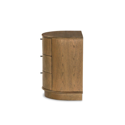Zoe Nightstand in Warm Natural Oak