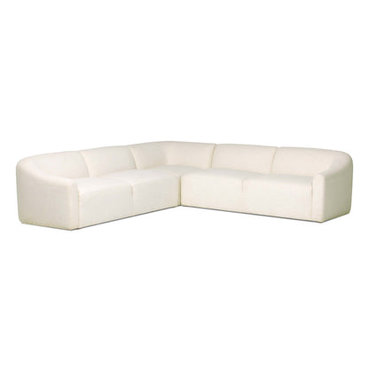 Nellie 3Pc Sectional in Crypton Nomad Snow