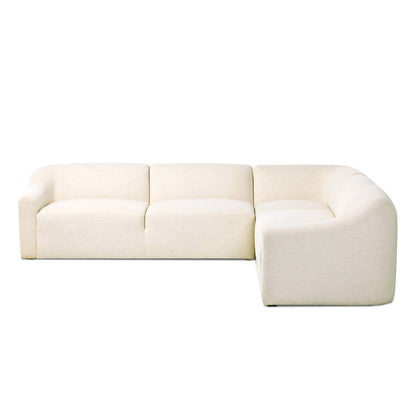 Nellie 3Pc Sectional in Crypton Nomad Snow