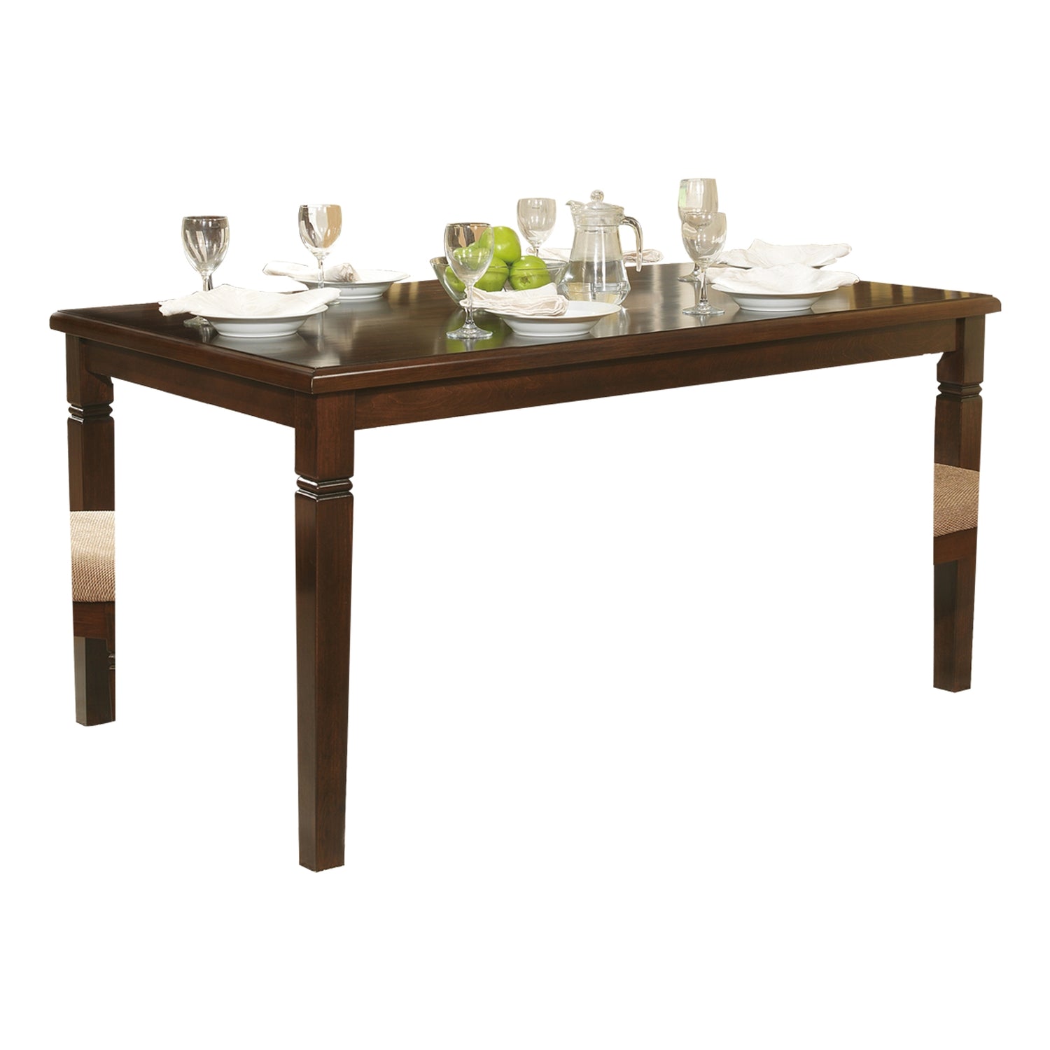 2538-60*6 6pc set (TABLE + 4 SIDE CHAIRS + 1 BENCH) - 2538-60*6