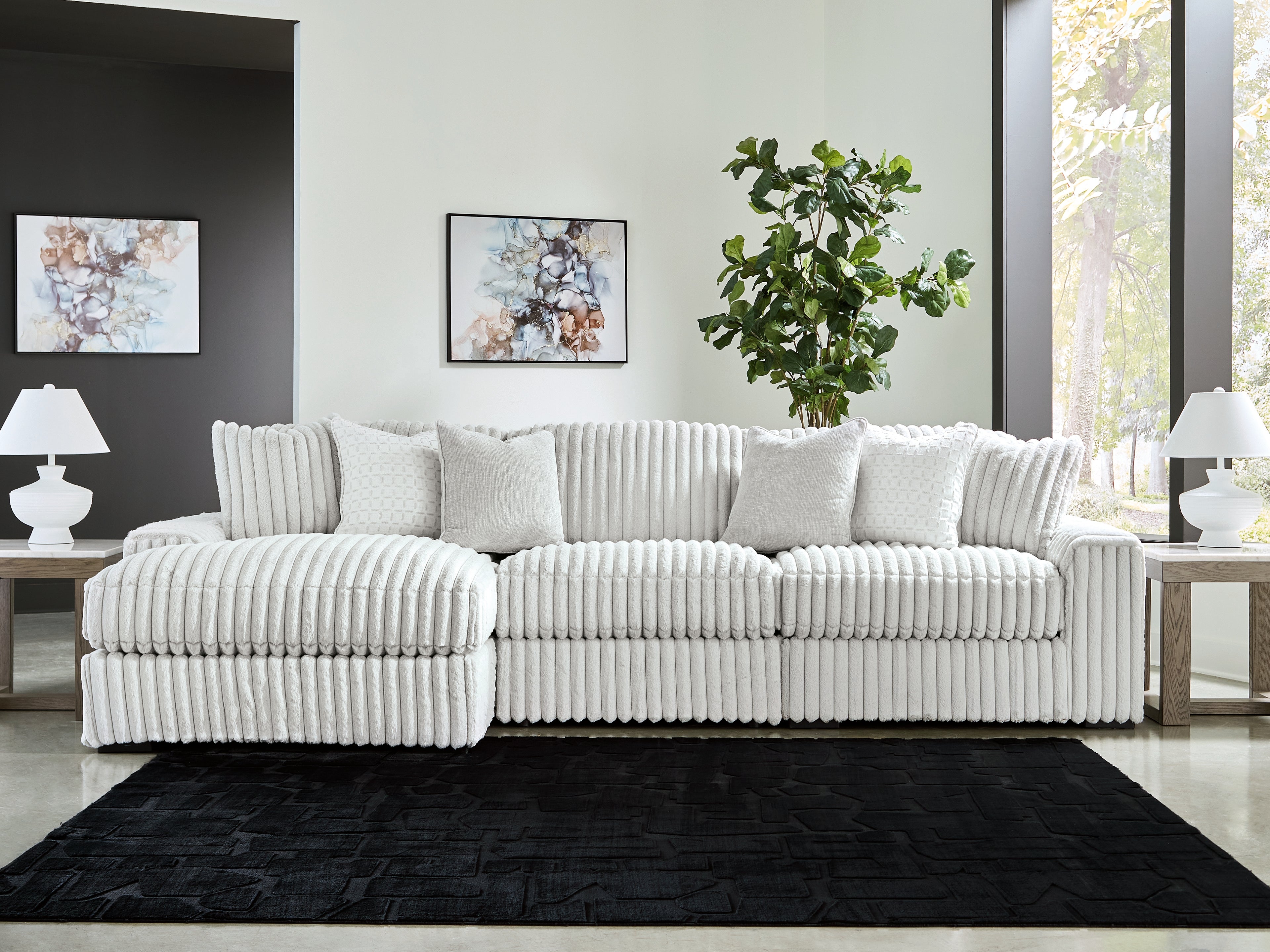 Stupendous 3-Piece Sectional with Chaise-25903S14-Ashley-25903-16-46-65-4X3-CROP-Luna Furniture