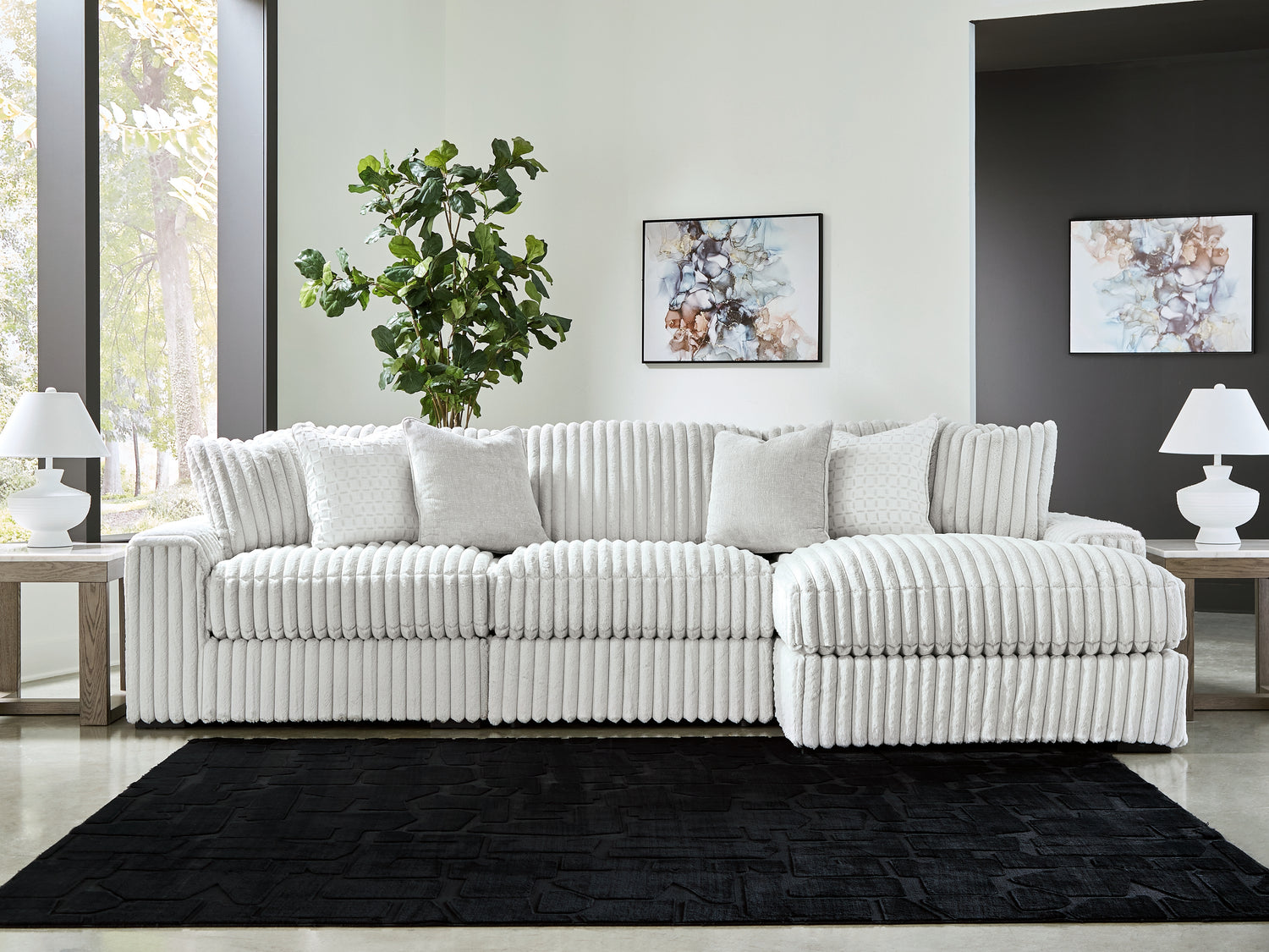 Stupendous 3-Piece Sectional with Chaise-25903S15-Ashley-25903-64-46-17-4X3-CROP-Luna Furniture