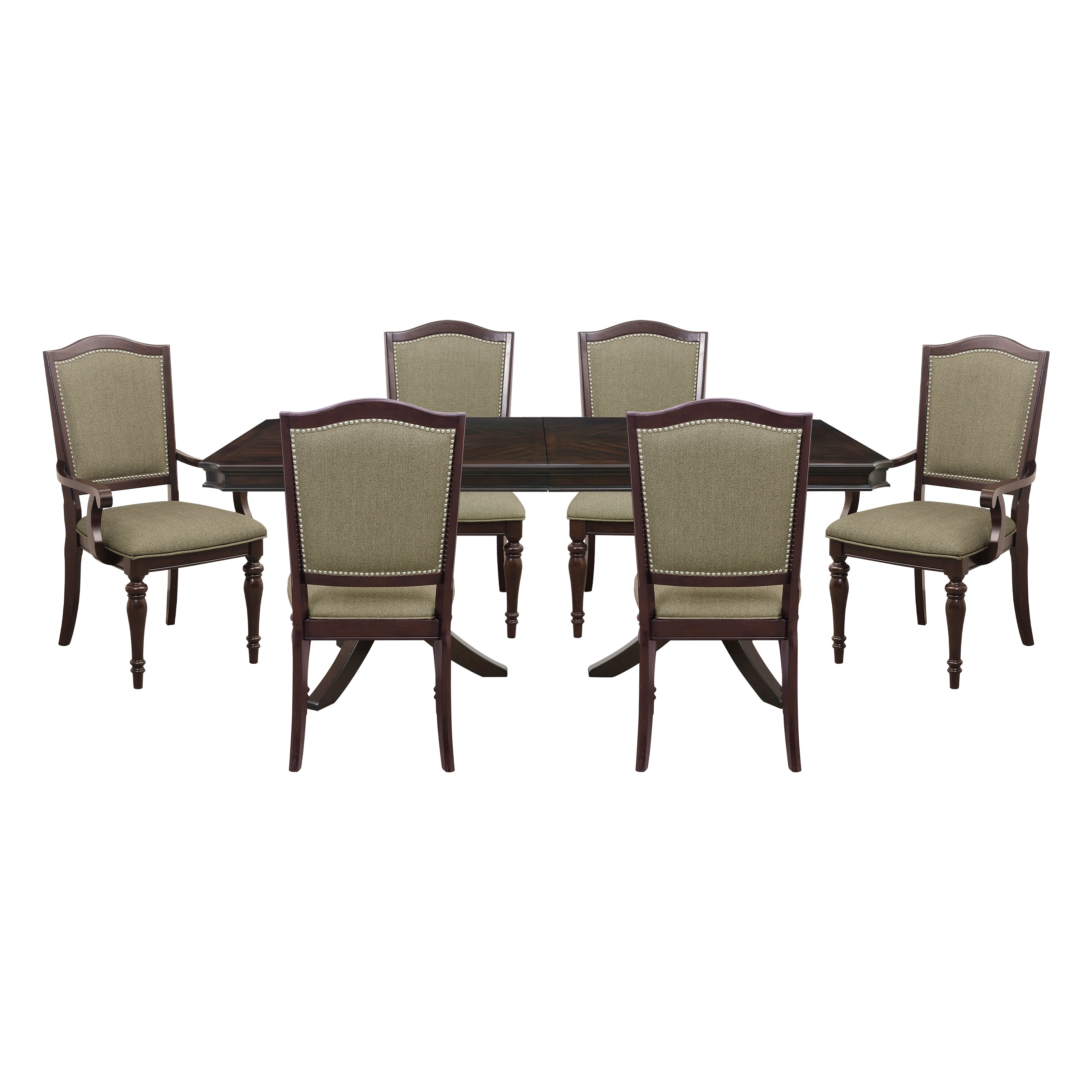2615DC-96*7 7pc set (TABLE + 2 ARM CHAIRS + 4 SIDE CHAIRS) - 2615DC-96*7