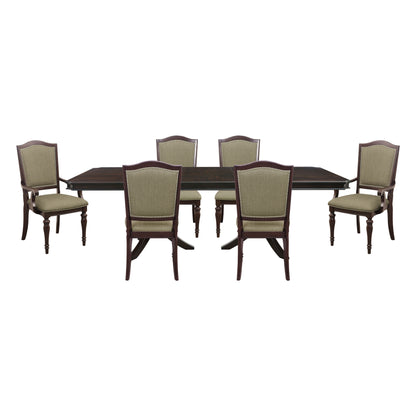 2615DC-96*7 7pc set (TABLE + 2 ARM CHAIRS + 4 SIDE CHAIRS) - 2615DC-96*7
