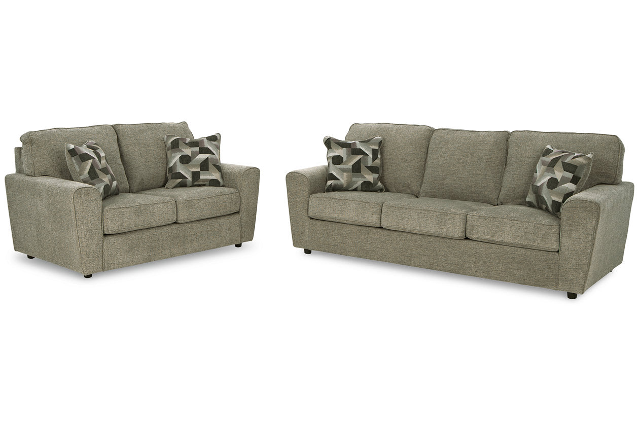 Cascilla Pewter Sofa and Loveseat -  Ashley - Luna Furniture