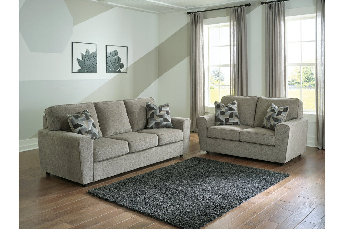 Cascilla Pewter Sofa and Loveseat -  Ashley - Luna Furniture