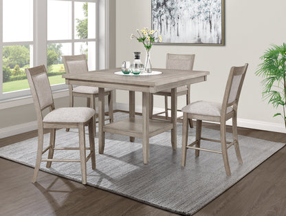 Fulton White Oak Counter Height Dining Chair, Set of 2 from Crown Mark - Luna Furniture