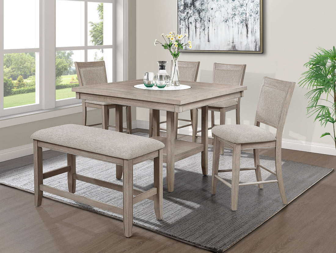 Fulton White Oak Counter Height Dining Chair, Set of 2 from Crown Mark - Luna Furniture
