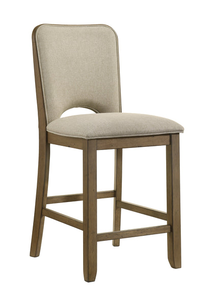 Cockrell Brown/Beige Extendable Counter Height Set from Crown Mark - Luna Furniture