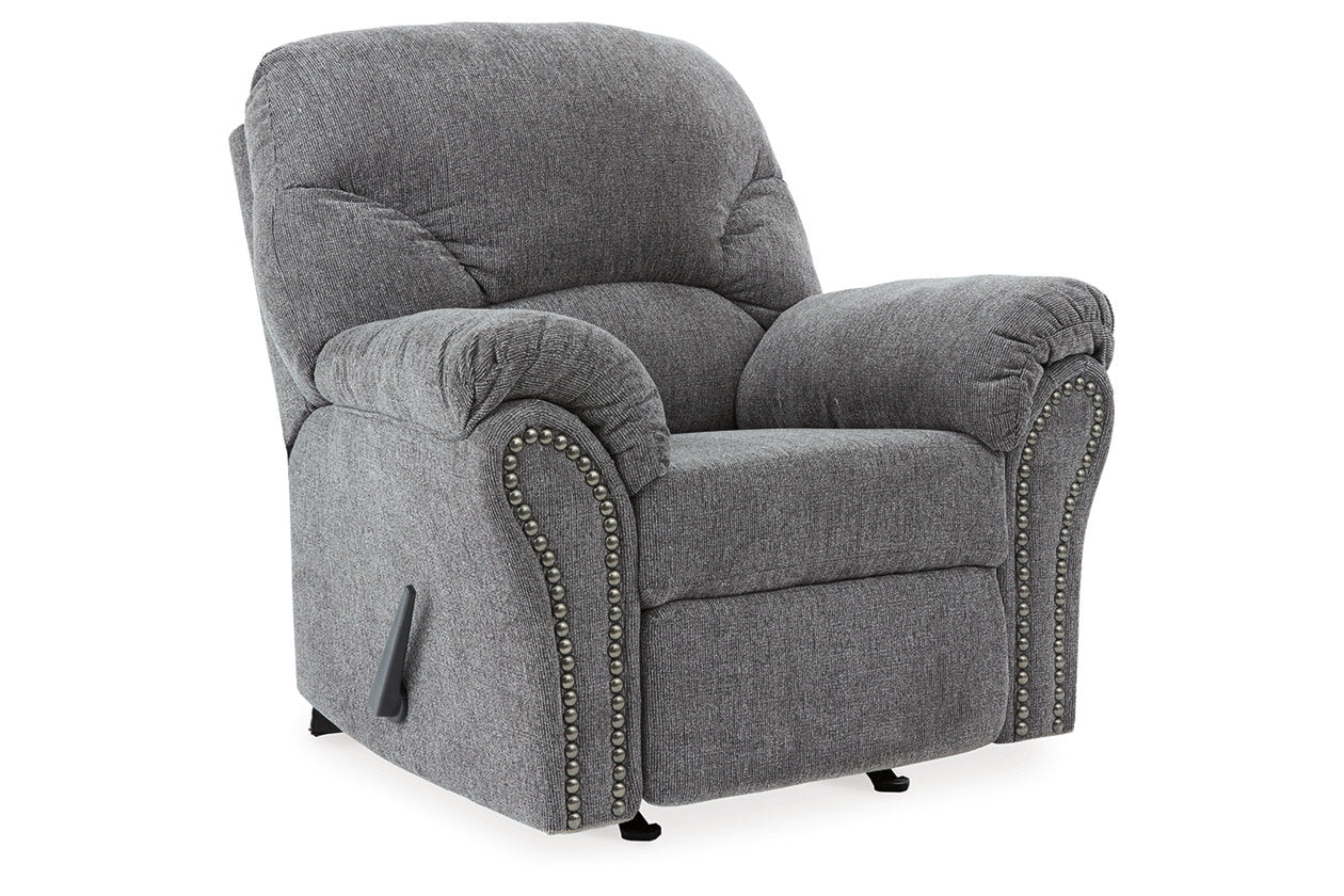 Allmaxx Pewter Sofa, Loveseat and Recliner -  Ashley - Luna Furniture